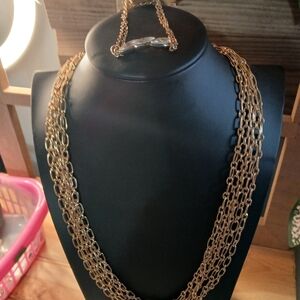 Gold-Toned/CZ 3 pc set